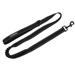 Soft Pull Traffic Dog Leash Black