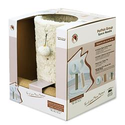 PetPals Minimalistic Fished Shaped Cat Perch - 28"H, 2 Level, Medium, Space Needle