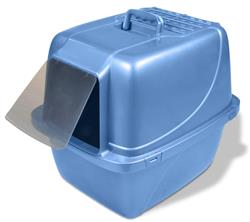 Van Ness Plastics Enclosed Cat Litter Box Blue