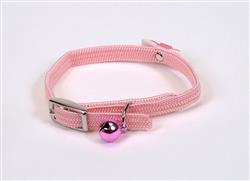 Lil Pals Elasticized Safety Kitten Collar with Jeweled Bow Pink 3-8 In X 8 In