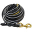 BRAIDED LEATHER LEASH (3/4") w/ RING