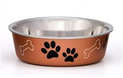 Loving Pets Metallic Dog Bowl Copper
