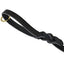 BRAIDED LEATHER LEASH (3/4") w/ RING