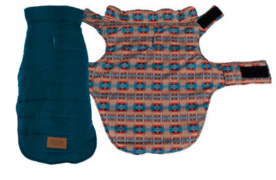 Pendleton Puffer Dog Coat Pilot Rock Blue