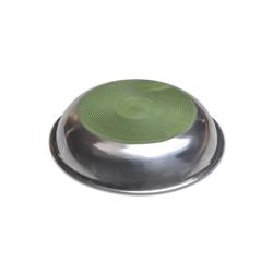 Van Ness Decorated Stainless Steel Saucer Cat Dish /8oz.